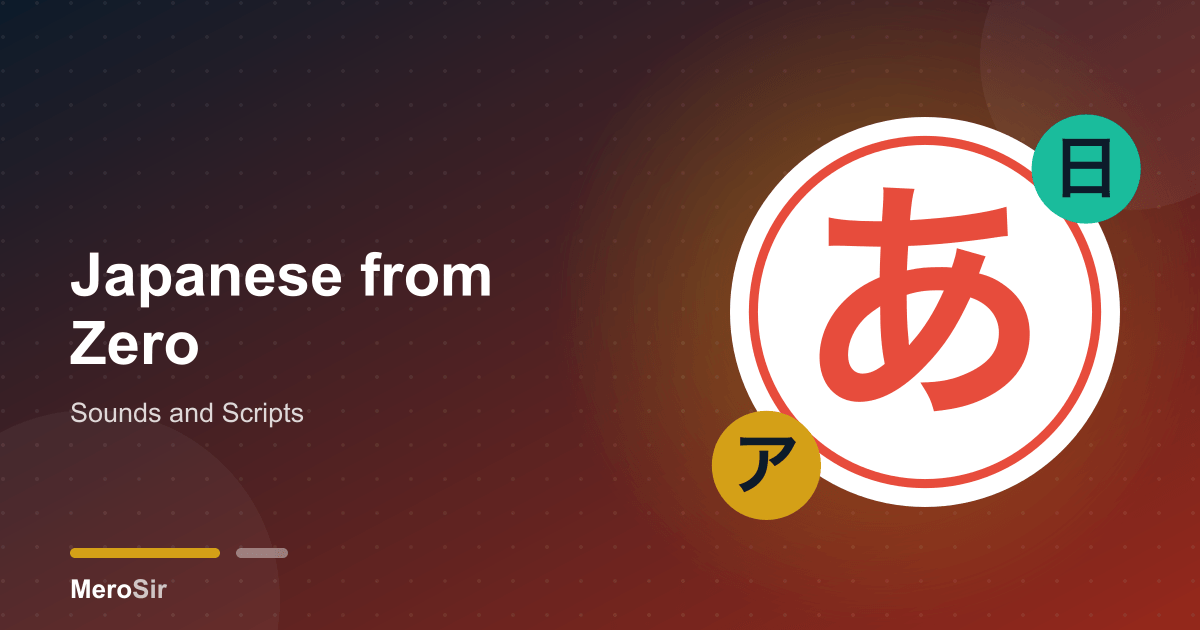 Japanese from Zero: Sounds and Scripts