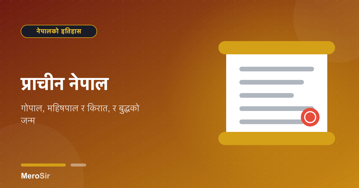 प्राचीन नेपाल: गोपाल, महिषपाल र किरात, र बुद्धको जन्म